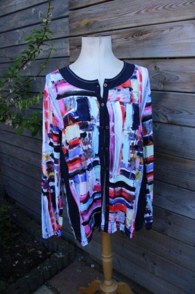 Vest dun donkerblauw/ gekleurd Witteveen mt XL Vaste prijs, Kleding | Dames, Truien en Vesten, Zo goed als nieuw, Maat 46/48 (XL) of groter