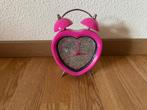 Leuke roze hartvormige wekker (werkt goed) Analoog, Witgoed en Apparatuur, Wekkers, Ophalen of Verzenden, Zo goed als nieuw, Analoog