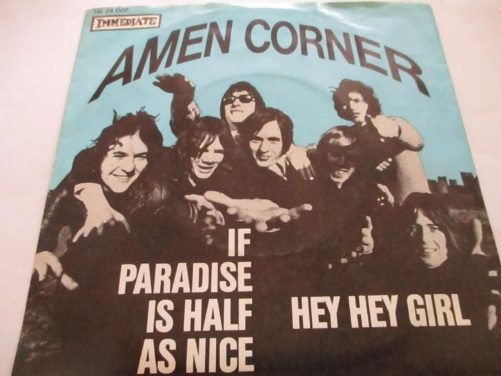 Amen Corner _ If paradise is half as nice/Hey hey girl =1969, Cd's en Dvd's, Vinyl Singles, Gebruikt, Rock en Metal, Ophalen of Verzenden