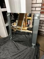 Zware kwaliteit spiegel van staal, Huis en Inrichting, Ophalen of Verzenden, Zo goed als nieuw, Minder dan 100 cm, Rechthoekig