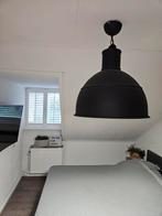 Zwarte Hanglamp Karwei, Huis en Inrichting, Lampen | Hanglampen, Ophalen of Verzenden, Zo goed als nieuw, Metaal, Minder dan 50 cm