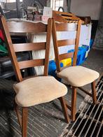 Twee eetkamerstoelen, Hout, Gebruikt, Twee, Bruin