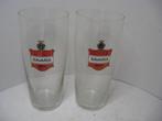2 Rood logo Bavaria bier bierglazen...., Ophalen of Verzenden, Zo goed als nieuw, Glas of Glazen, Bavaria