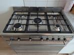 Smeg gasfornuis met wokbrander en heteluchtoven, Witgoed en Apparatuur, Fornuizen, Ophalen, Gebruikt, 60 cm of meer, Gas