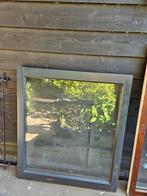 hardhouten uitzetraam dubbelglas 109 x 97 cm, Doe-het-zelf en Verbouw, Glas en Ramen, Ophalen, Gevelraam of Ruit, Gebruikt, 80 tot 120 cm