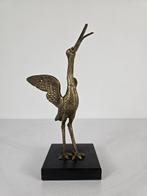 Beeld kraanvogel, messing, China, midden 20e eeuw, Ophalen of Verzenden
