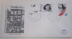 1ste dag enveloppe  bezetting bevrijding  ANNE FRANK, Ophalen of Verzenden, Onbeschreven, Nederland