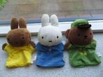 Handpop konijn Nijntje Konijn Nina en Beer Boris Dick Bruna, Ophalen of Verzenden, Zo goed als nieuw, Konijn