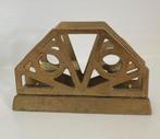 ArtDeco brievenhouder/servethouder Bauhaus messing, Ophalen of Verzenden