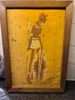 Afrikaanse batik, Antiek en Kunst, Kunst | Schilderijen | Klassiek, Ophalen of Verzenden