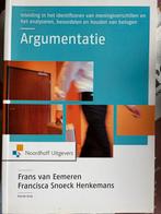 Argumentatie - Frans van Eemeren, Ophalen of Verzenden, Alpha, Gelezen, HBO