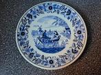 Delftsblauw wandbord diameter 21,5 cm gemarkeerd., Ophalen of Verzenden
