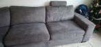 Grijs/antraciet hoekbank met 2 losse hoofdsteunen, Huis en Inrichting, Banken | Bankstellen, Ophalen, Gebruikt, Vierpersoons of meer