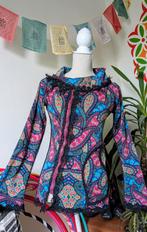Goa hippie boho ibiza psychedelic Paisley candydream vest, Ophalen of Verzenden, Zo goed als nieuw, Maat 38/40 (M)
