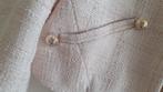 Leuk beige boucle jasje maat L(valt als M) met gouddraad, Kleding | Dames, Maat 38/40 (M), Beige, Ophalen of Verzenden, Zo goed als nieuw