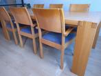 Eiken eetkamerset met 6 stoelen, Karel Mintjes, Huis en Inrichting, Ophalen, Gebruikt