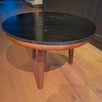 Salontafel met marmeren blad (60 cm doorsnee en 43 cm hoog), Huis en Inrichting, Tafels | Salontafels, 100 tot 150 cm, Minder dan 50 cm