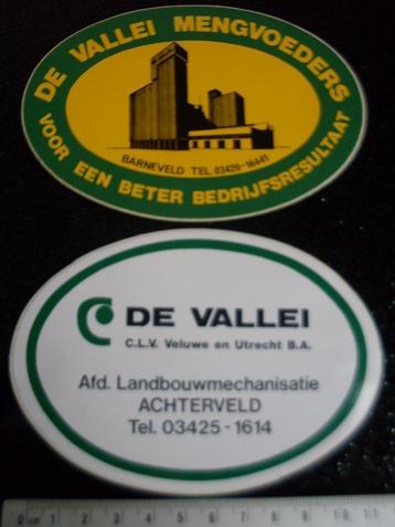 2x sticker de Vallei mengvoeders achterveld logo beschikbaar voor biedingen