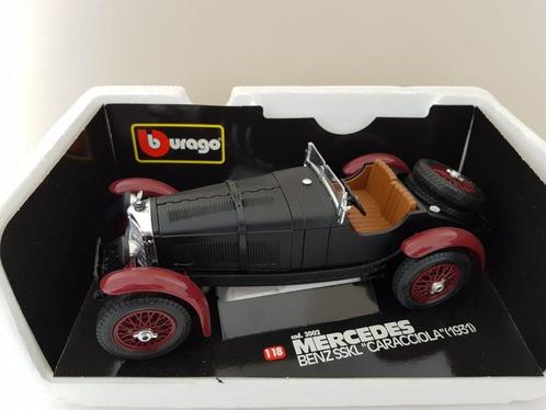 1/18, Mercedes Benz - Roadster - SSKL, Hobby en Vrije tijd, Modelauto's | 1:18, Zo goed als nieuw, Auto, Bburago, Ophalen of Verzenden