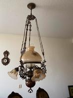 Te koop mooie antieke hanglamp met mooi bloemmotief, Antiek en Kunst, Ophalen of Verzenden