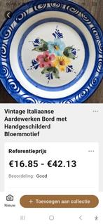 Vintage Italiaans Aardewerk Bord, Ophalen of Verzenden