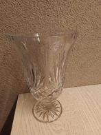 Kristallen vaas hoog 20 cm gewicht 800 gram, Huis en Inrichting, Woonaccessoires | Vazen, Overige kleuren, Aardewerk of Porselein