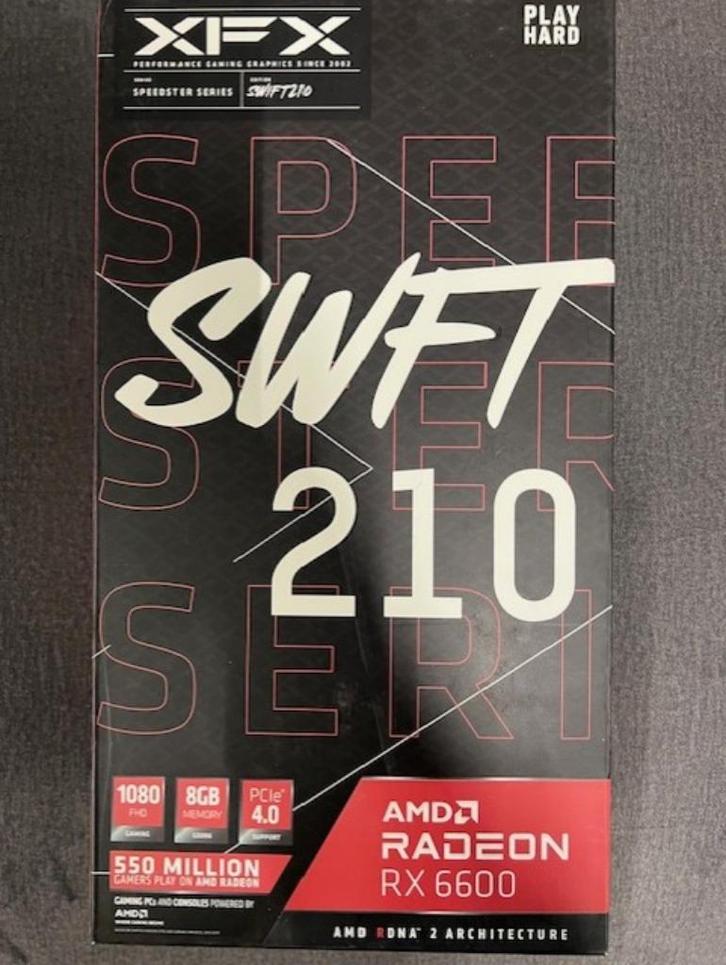 XFX Speedster SWFT 210 Radeon RX 6600 - Videokaart verkocht, Computers en Software, Videokaarten, Nieuw, PCI-Express 4.0, GDDR6