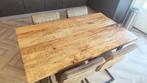 Industriële eethoek met 4 stoelen (groen), Ophalen, Gebruikt, Industrieel, 4 tot 6 stoelen