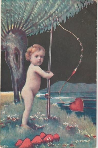 Cupido 1904/Valentijn, Verzenden, Voor 1920, Gelopen, Overige thema's