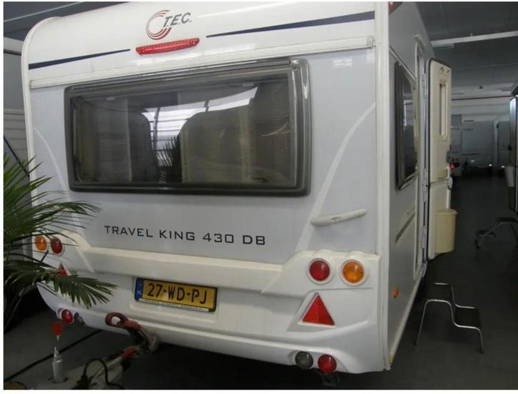 TEC Travel King430DB (2012), met alle opties + stalling!!, Caravans en Kamperen, Caravans, Particulier, tot en met 4, 1000 - 1250 kg