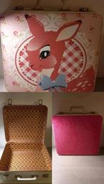 Unieke vintage upcycle thema logeerkoffertjes, Ophalen of Verzenden, Zo goed als nieuw