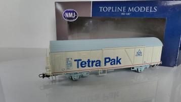 NMJ H0 Goederenwagon Tetra Pak GBS SJ ovp 609.306  beschikbaar voor biedingen