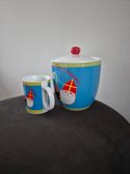 Sint, sinterklaas servies, pepernoten pot en mok, Diversen, Sinterklaas, Ophalen of Verzenden