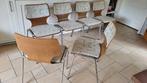 Vintage Danish design wachtkamer stoelen Stapelbaar, Ophalen