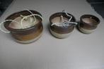 Set van 3 hangpotten binnen, Tuin en Terras, Bloembakken en Plantenbakken, Steen, Minder dan 30 cm, Rond, Ophalen of Verzenden