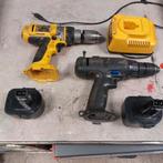 2 x accuboormachine, Gebruikt, Ophalen of Verzenden, Boor- en Schroefmachine, Minder dan 400 watt