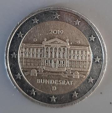 2 euro munt Bundesrat 2019 beschikbaar voor biedingen