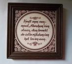 Heeft men eenmaal Abraham zien.......,fraai spreukentegeltje, Ophalen of Verzenden