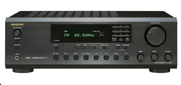 ONKYO TX-8255 Stereo Receiver + Afst. bediening, Audio, Tv en Foto, Versterkers en Receivers, Zo goed als nieuw, Stereo, 60 tot 120 watt