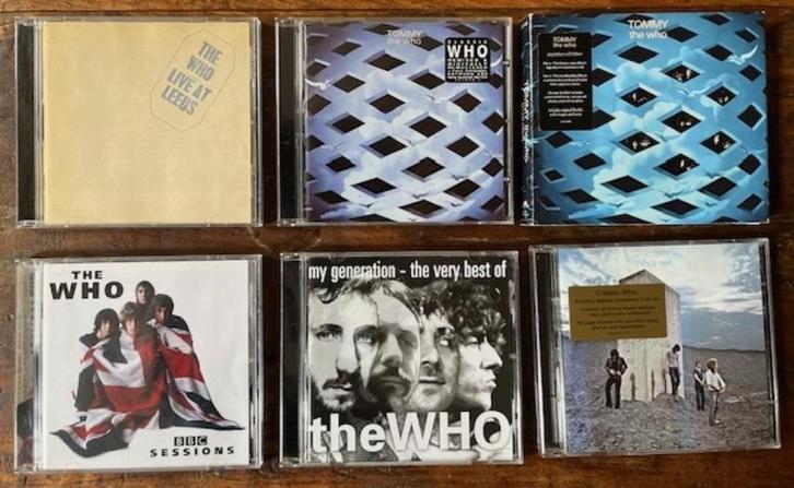 The Who, Who's next,BBC Sessions, 2xTommy,MyGeneration Best, Cd's en Dvd's, Cd's | Rock, Zo goed als nieuw, Poprock, Ophalen of Verzenden