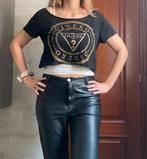 Guess shirtje, Kleding | Dames, T-shirts, Guess, Verzenden, Zwart, Korte mouw