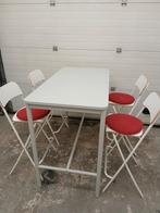 Countertafel met krukken/ stoelen zgan ikea, Huis en Inrichting, Tafels | Eettafels, Ophalen, Zo goed als nieuw, Rechthoekig, 50 tot 100 cm