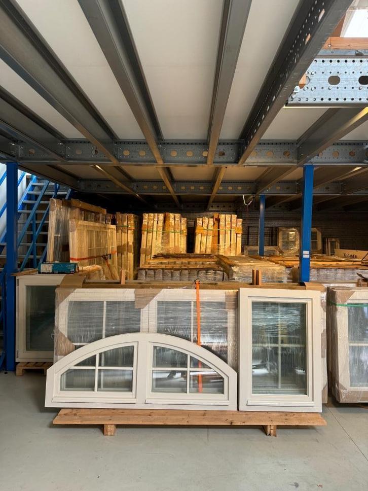 Luxe Duitse hardhouten kozijnen, Doe-het-zelf en Verbouw, Kozijnen en Schuifpuien, Nieuw, Raamkozijn, Hout, 75 tot 150 cm, Inclusief glas