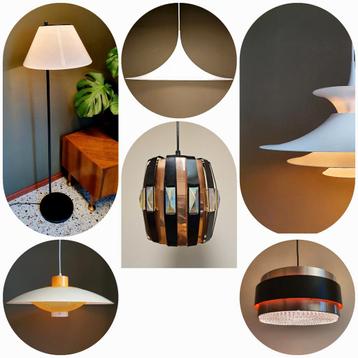 Vintage design Lampen Scandinavisch Deens Zweeds Retro Lamp