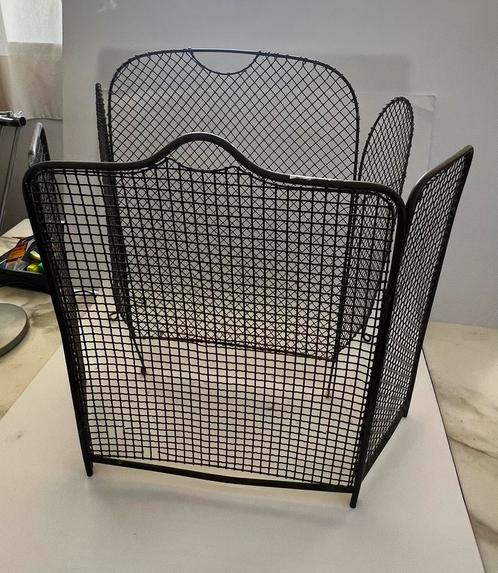 2 antieke metalen vuurschermen – voor open haard, Huis en Inrichting, Haarden, Gebruikt, Houthaard, Ophalen of Verzenden