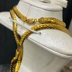 21 karaat gouden set gourmet ketting armband schakel, Ophalen of Verzenden, Nieuw, Goud