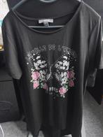 Nw leuk zwart t-shirt maat 44, Ophalen of Verzenden, Nieuw, Zwart, Korte mouw