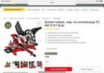 Te koop De TC-SM 2131/1 Dual radiale afkortzaag., 70 mm of meer, Einhell, Ophalen of Verzenden, Zo goed als nieuw
