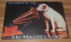 Prachtig HMV (His Master's Voice) wandbord., Ophalen of Verzenden
