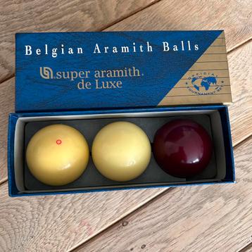 Billiard Ballen -Super Aramith De Luxe 3 stuks- Carom beschikbaar voor biedingen